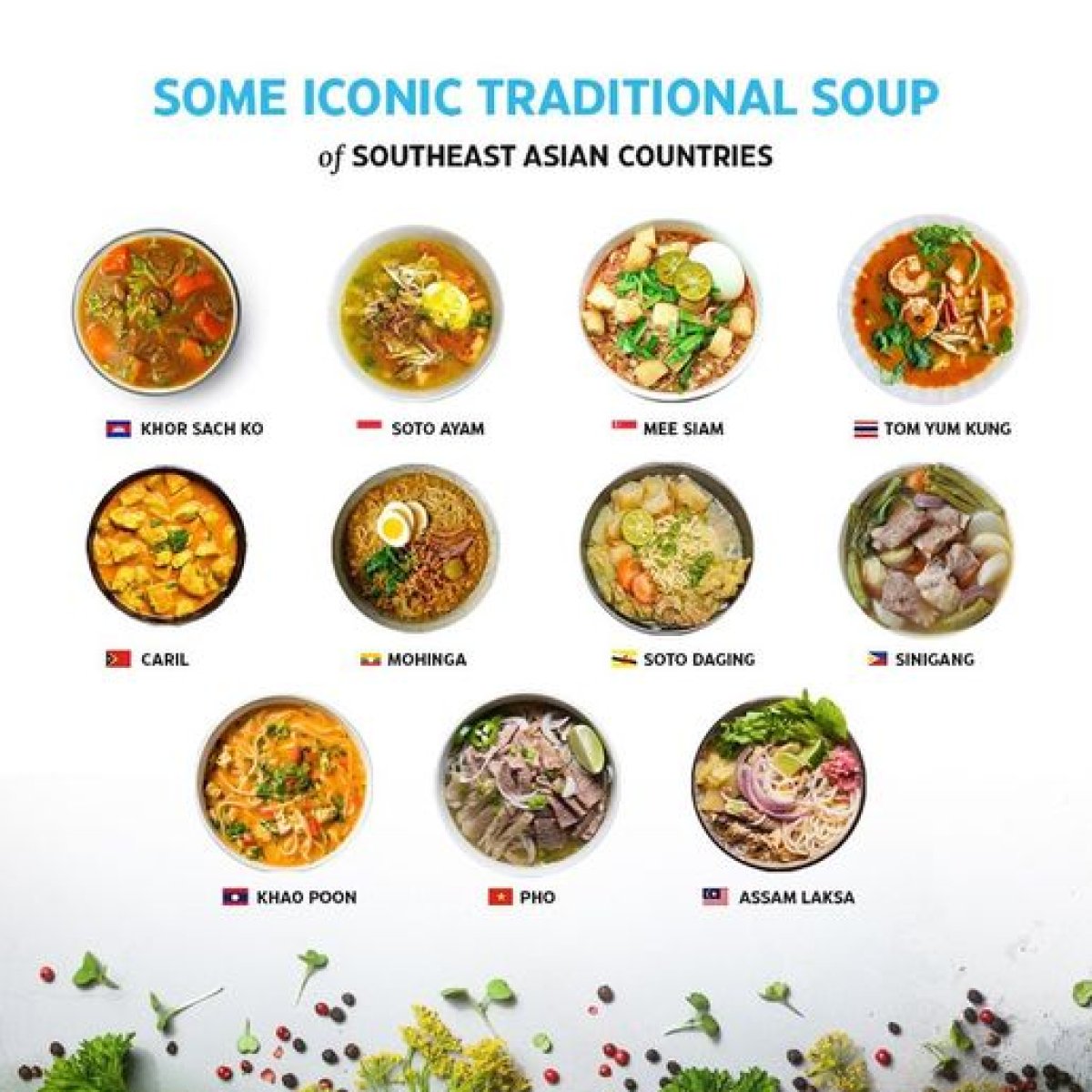 Some Iconic Traditional Soups of Southeast Asian Countries