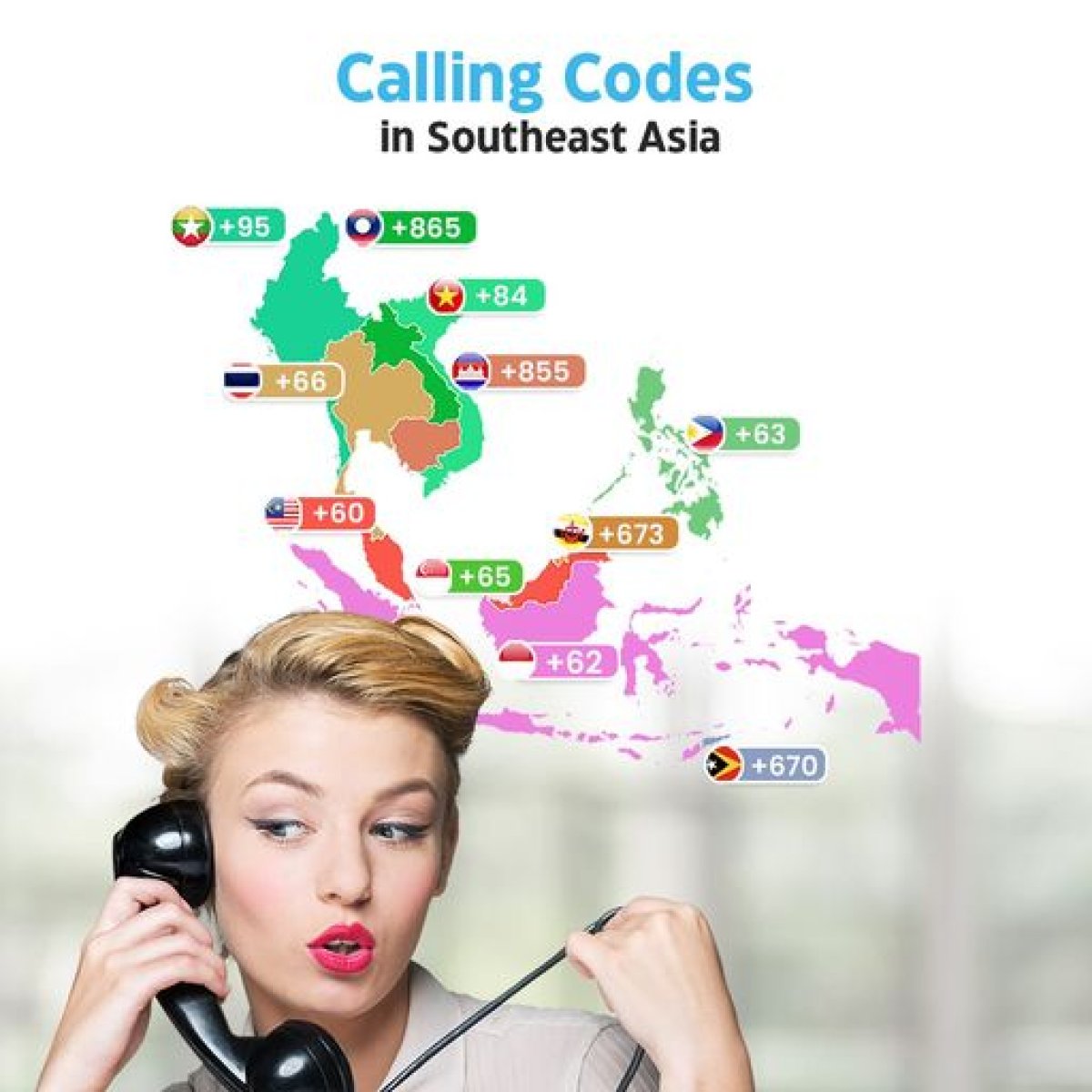 Calling Codes in Southeast Asia - Seasia Stats