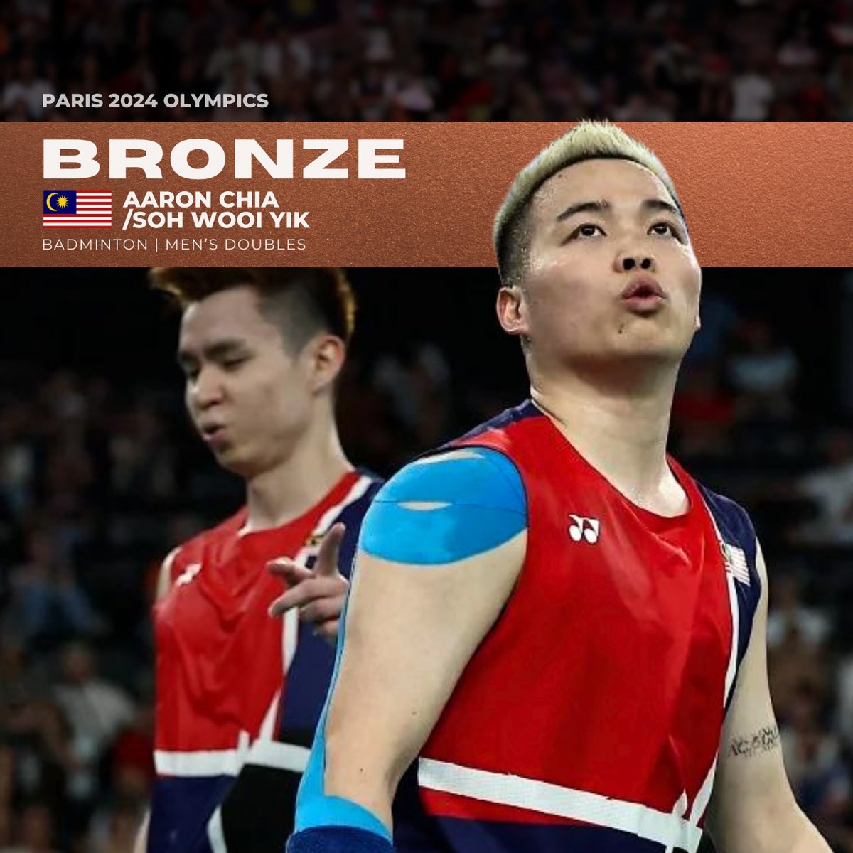 Paris 2024 Olympics | Bronze: Aaron Chia/Soh Wooi Yik (Badminton)