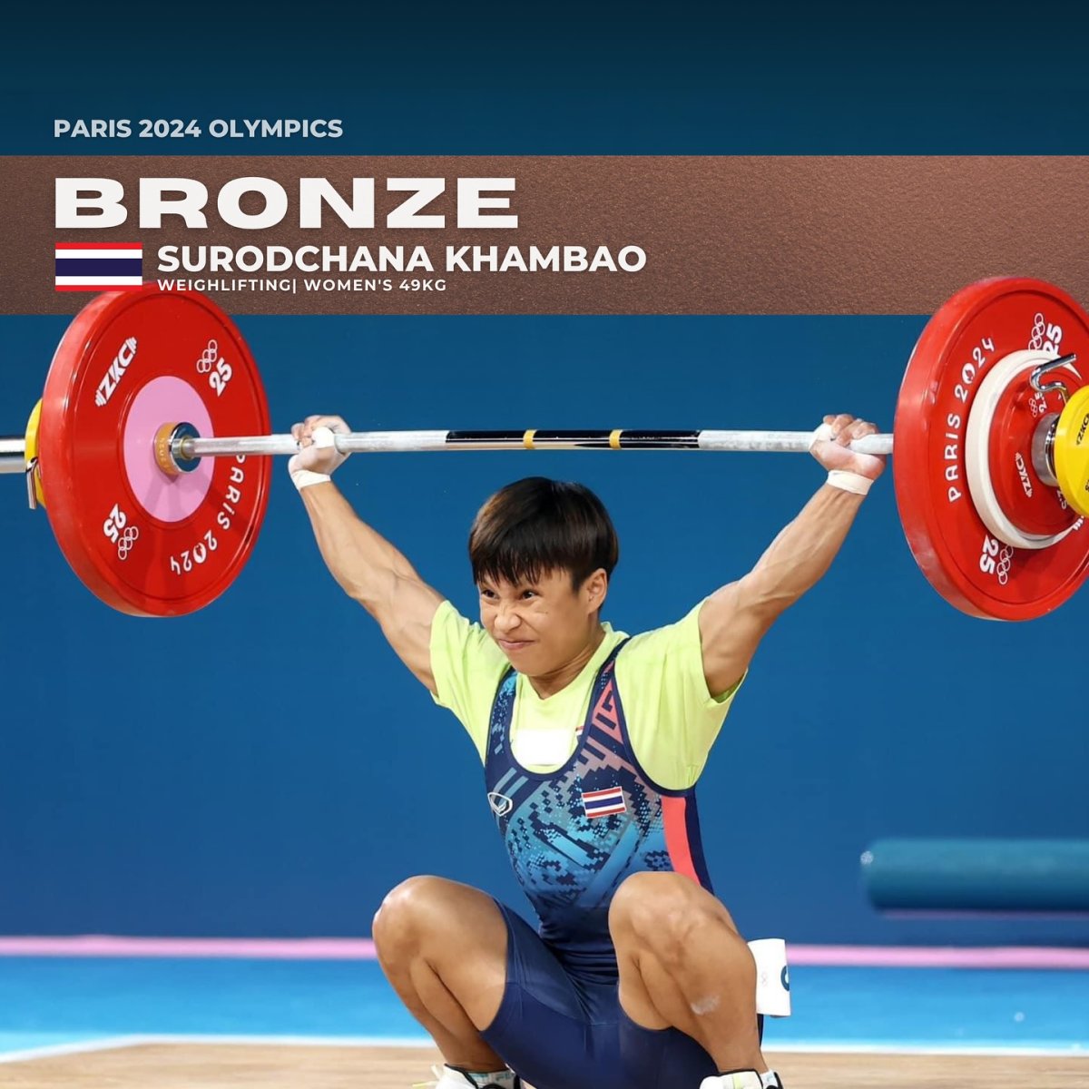 Paris 2024 Olympics | Bronze: Surodchana Khambao (Weightlifting)