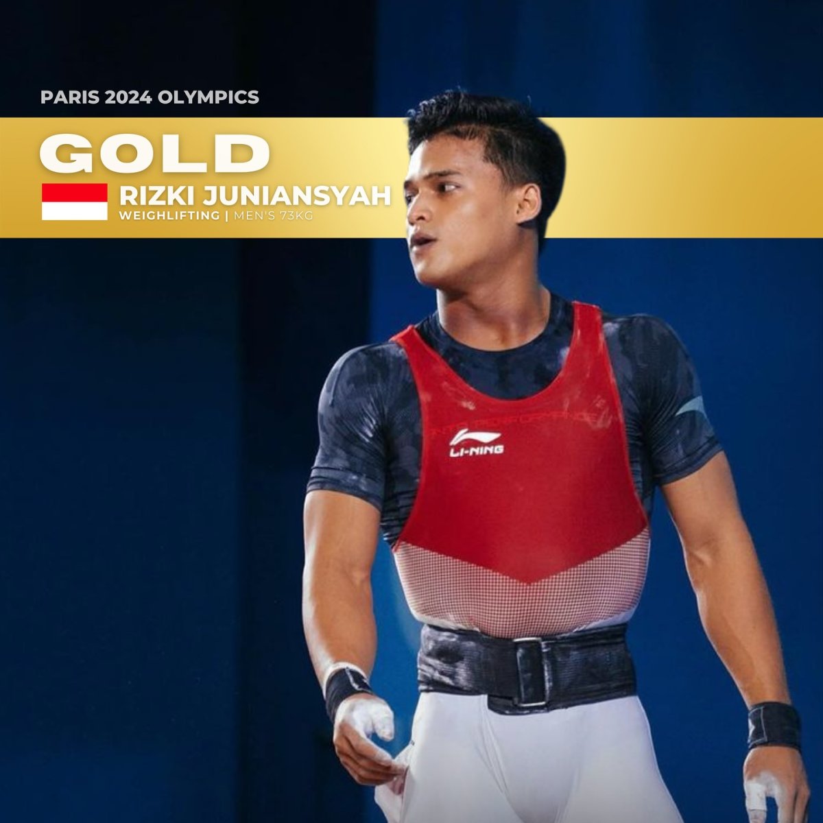 Paris 2024 Olympics | Gold: Rizki Juniansyah, Indonesia (Weightlifting)
