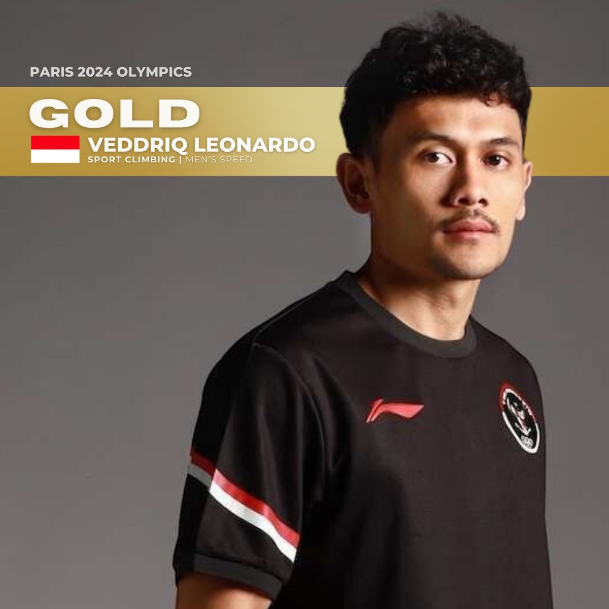 Paris 2024 Olympics | Gold: Veddriq Leonardo, Indonesia (Sport Climbing)