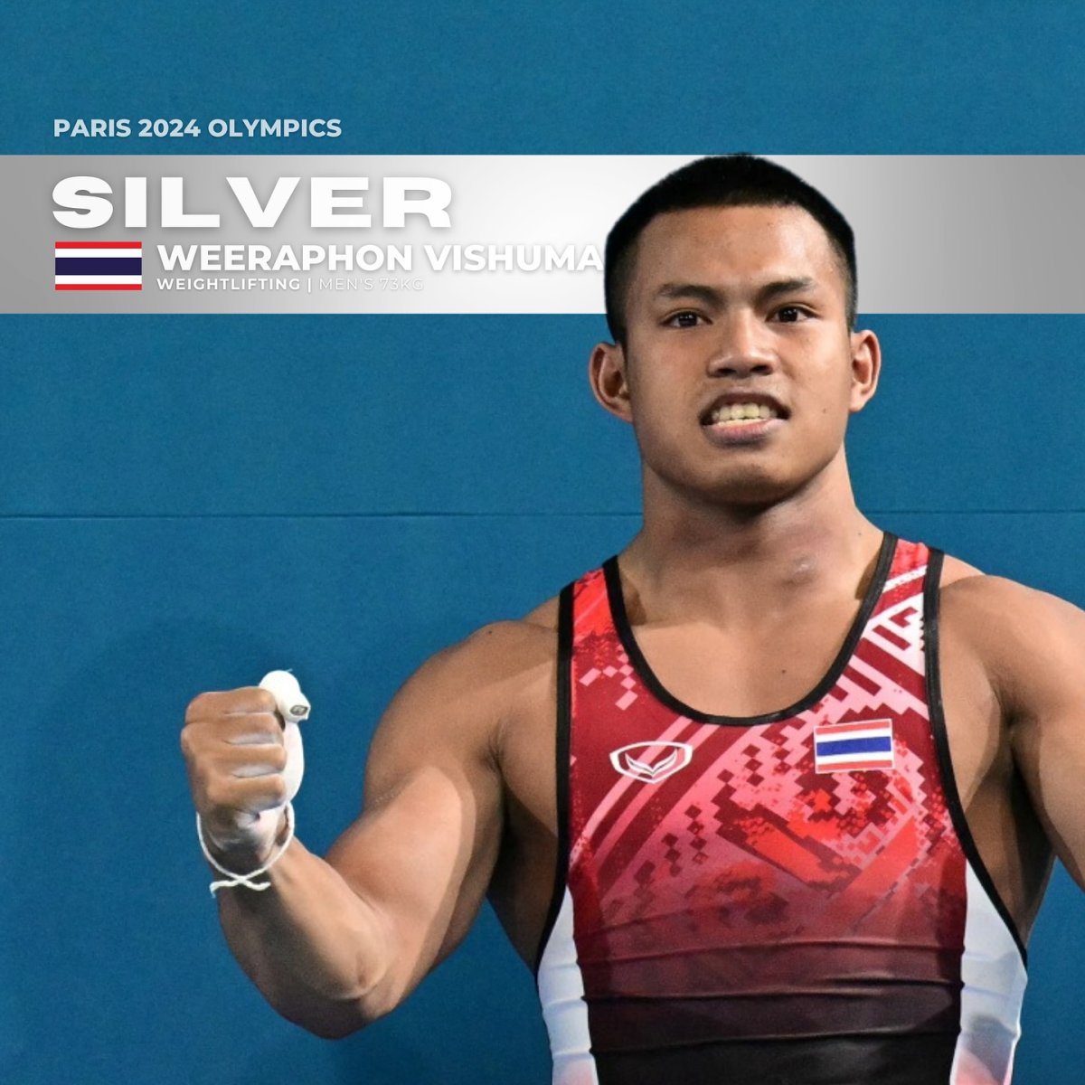 Paris 2024 Olympics | Silver: Weeraphon Wichuma, Thailand (Weightlifting)
