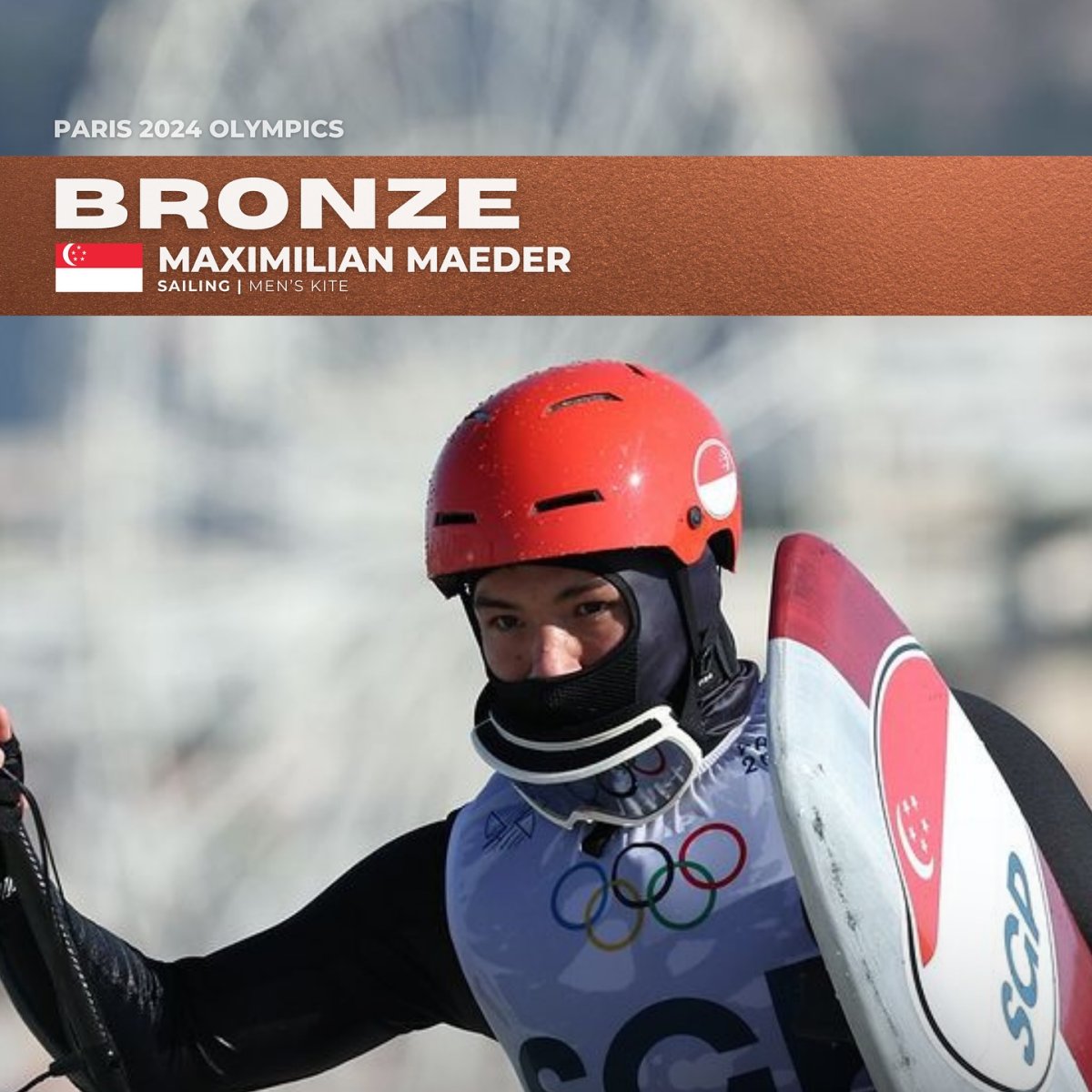Paris 2024 Olympics | Bronze: Maximilian Maeder, Singapore (Sailing)