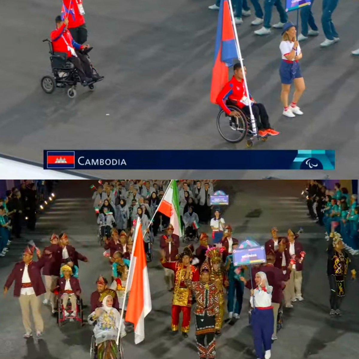 Southeast Asian Squads at the 2024 Paralympics Opening Ceremony
