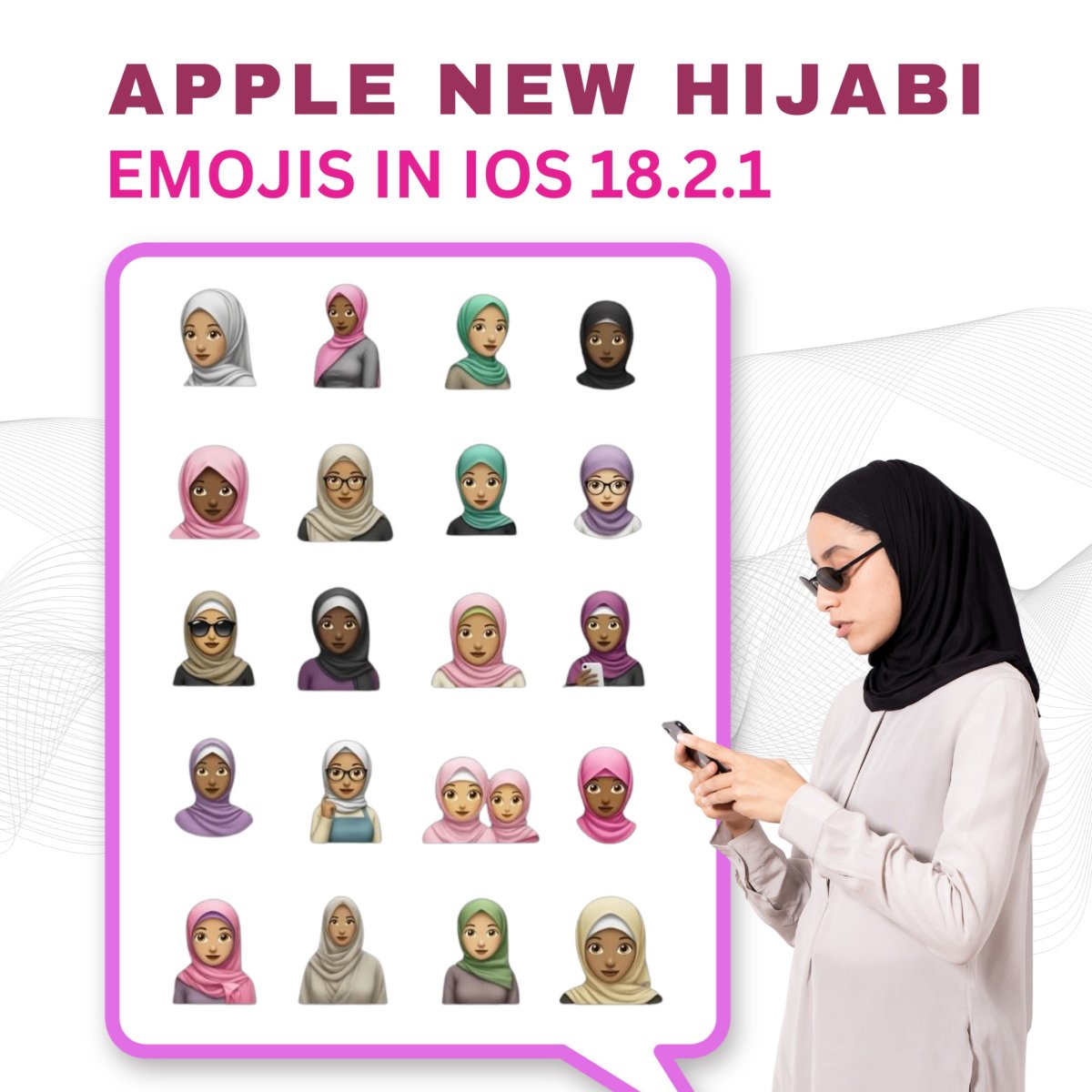 Apple New Hijabi Emojis in IOS 18.2.1