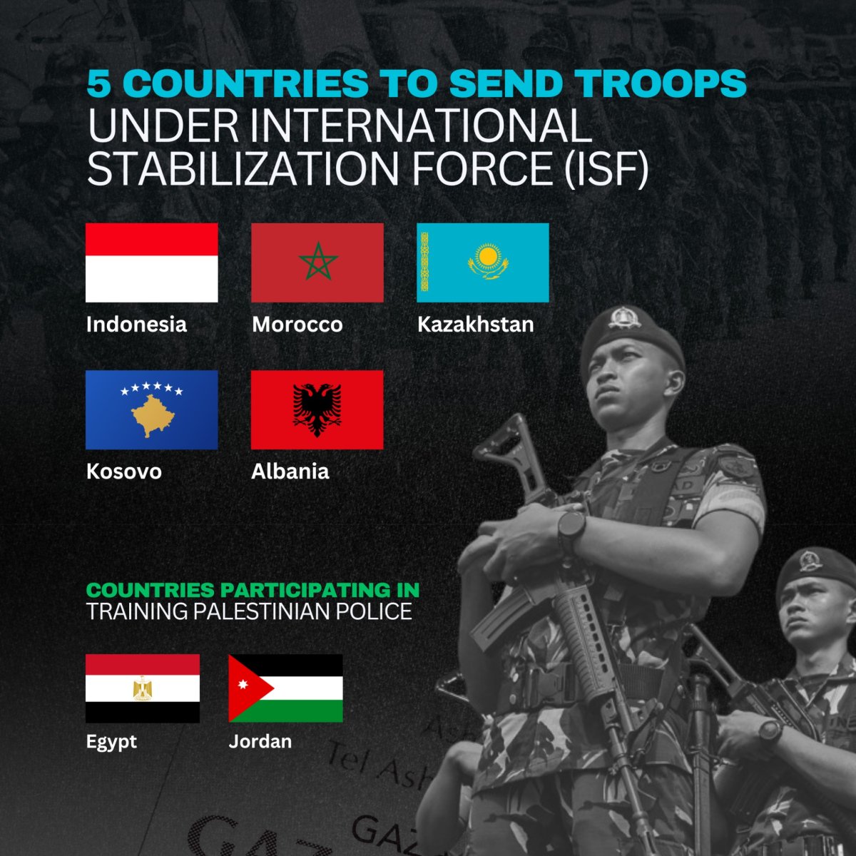 5 Countries to Send Troops Under International Stabilization Force (ISF)