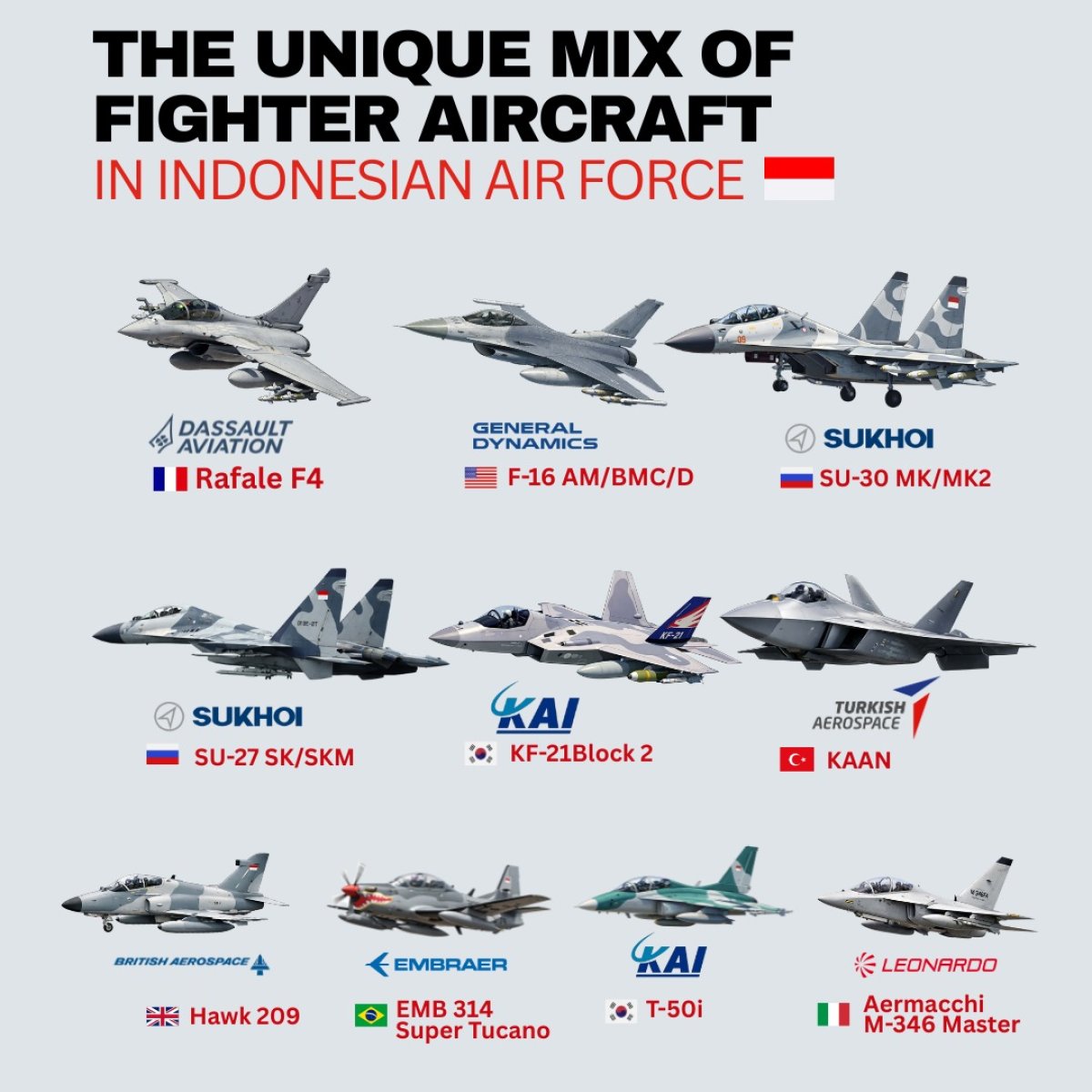 Indonesia’s Air Force Diversity Drives Strength but Raises Operational Demands